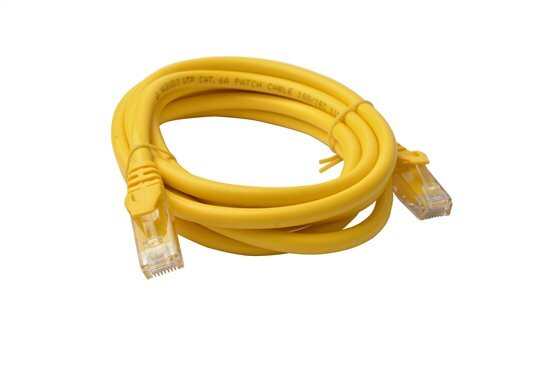 Cat 6a UTP Ethernet Cable Snagless 160 2m Yellow-preview.jpg